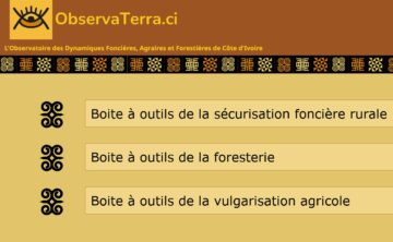 Portail de l’Observatoire des Dynamiques Foncières, Agraires et Forestières de Côte d’Ivoire