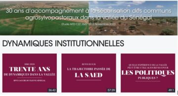 Vidéos de capitalisation : 30 ans d’accompagnement à la sécurisation des communs agrosylvopastoraux dans la vallée du Sénégal